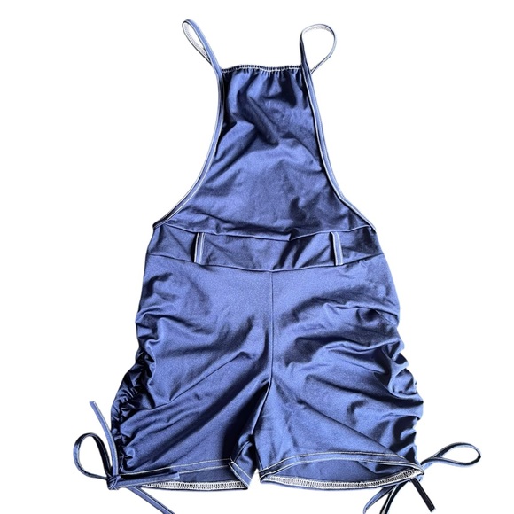 Kellé Costume On The Rise custom purple crop top and navy overalls Size teen/LC - Picture 3 of 11